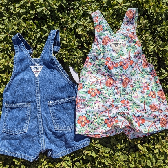 OshKosh B'gosh bibs 12 month shortalls - Picture 7 of 7